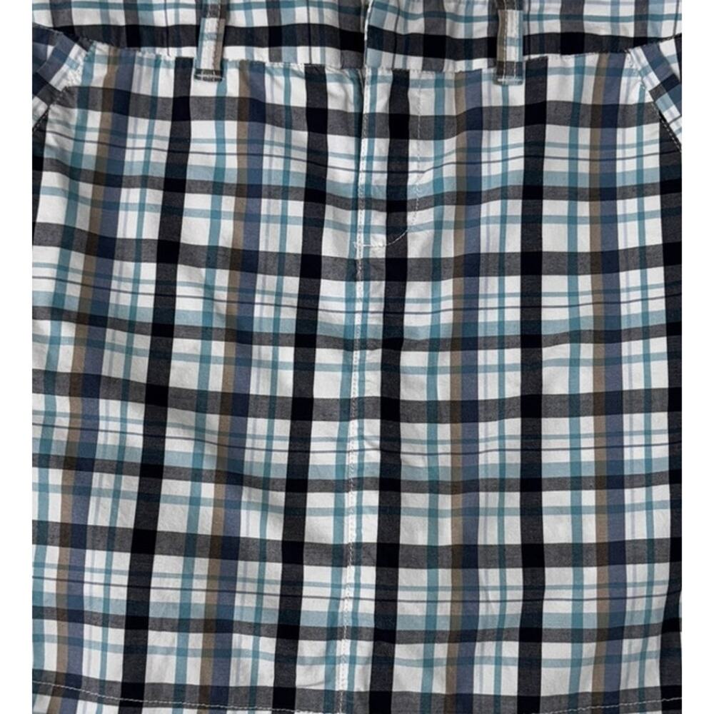 Sonoma Life Style Womens Womens Size 8 Plaid Skort Blue White Black Gray - Picture 5 of 8